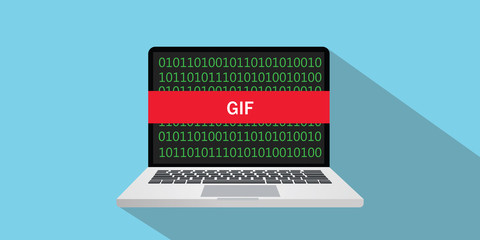 concept sign illustration with laptop and text on the screen
