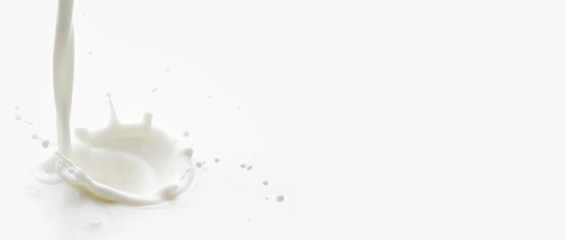 pouring milk splash
