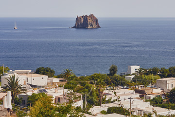 Aeolian Islands - Strombolicchio (Sicilian, small Stromboli) is a small volcanic island of the Aeolian Islands - Sicily - Italy