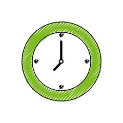 Canvas Print - Wall clock symbol icon vector illustration graphic design