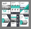 1061498 Six flyer marketing templates with photo, text and map