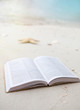 Bible at the Beach with Copy Space