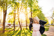 © Aleksei Zakharov - Portrait of young beautiful happy girl on background of the summer forest