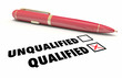 Qualified Check Box Qualification Pen 3d Illustration
