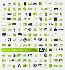 Poster - Set of fashion stickers