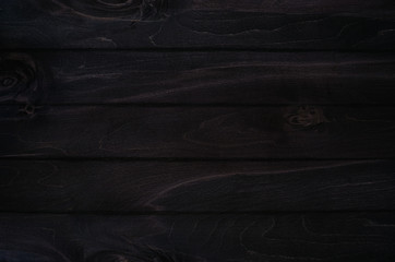 Noir elegance black wooden board background. Wood texture.