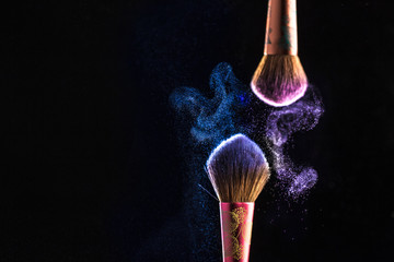 Powder coming off the brushes