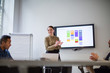 © ReeldealHD images - Female business executive applauding team performance