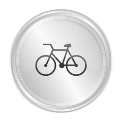 Poster - Fahrrad - Verchromter Button