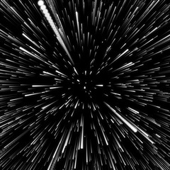 Wall Mural - abstract background with star warp or hyperspace. abstract exploding effect. hyperspace travel. the 