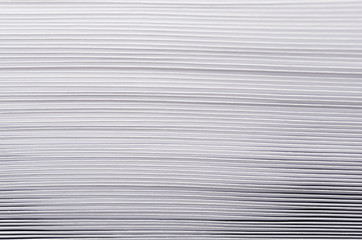 Wall Mural - Striped rough white texture of pages paper with contrast gradient, abstract background.