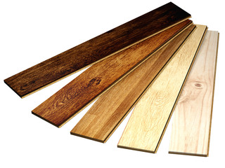 Wall Mural - New oak parquet of different colors