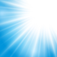 Wall Mural - vector sunlight effect on blue background