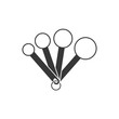 measuring spoon , silhouette design icon