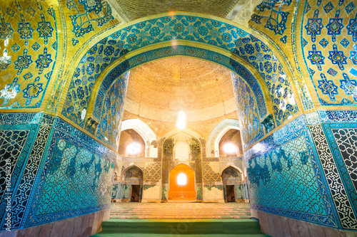 The Interior Of The Blue Mosque A Famous Historic Mosque In Tabriz