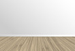 © Amnat - white wall with wood terrace