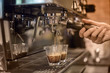 Barista Cafe Making Coffee Preparation Service on coffee machine
