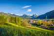 Idyllic alpine city Kitzbühel in spring, Tyrol, Austria