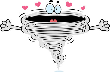 Sticker - Cartoon Tornado Hug