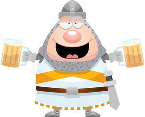 Wall Mural - Drunk Cartoon Knight