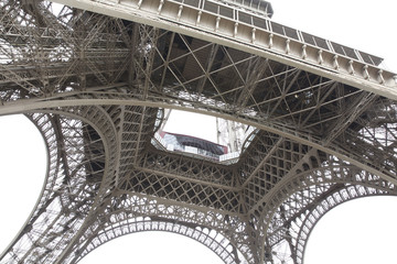 Wall Mural - Eiffel Tower looking up-fifth view