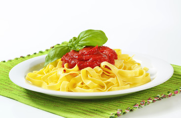 Sticker - Tagliatelle pasta with tomato paste