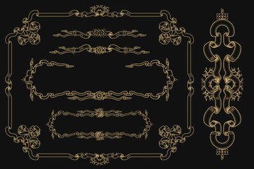 Wall Mural - Vintage frame for holiday design. 