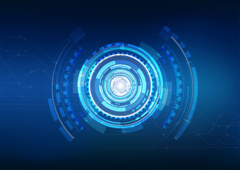 vector background abstract technology communication data Science
