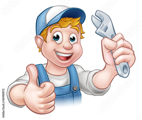 Cartoon Character Mechanic ...