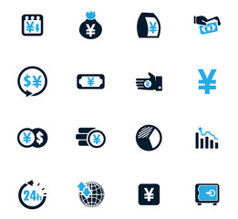 Wall Mural - Currency exchange icons set