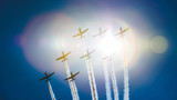 Fototapeta  - Air show - samoloty na tle nieba 