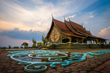 Wat Sirindhorn Wararam Phu Prao Temple In Ubon Ratchathani, Thailand