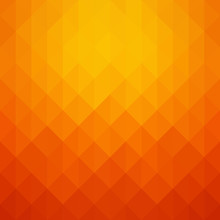 Abstract Geometric Pattern. Orange Triangles Background. Vector Illustration Eps 10.