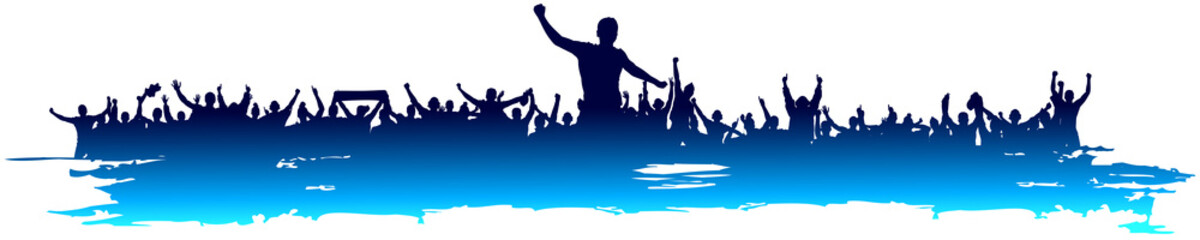 Background for sporting events and concerts.