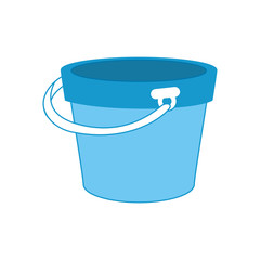 Sticker - isolated bucket of sand icon vector graphic illustration