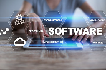 software development. data digital programs system technology concept.