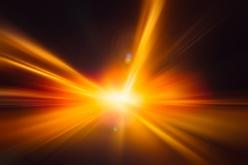 Wall Mural - blur hi-power lightning acceleration to high speed on night superhighway road fast moving motion dri