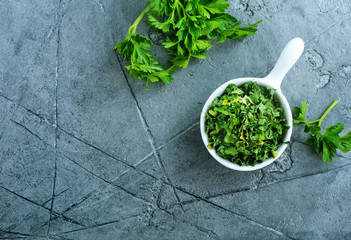 Canvas Print - dry parsley