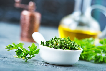 Canvas Print - dry parsley