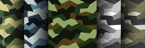 Cuadros en Lienzo Vector seamless pattern camouflage