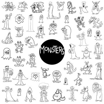 monster characters big set