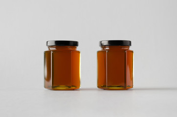 Wall Mural - Honey Jar Mock-Up - Two Jars