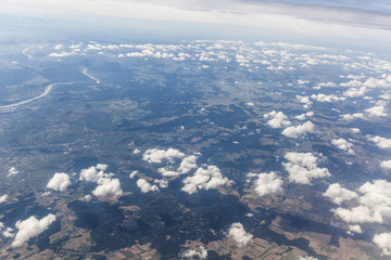 Wall Mural - clouds and earth from above