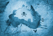pirate treasure island nautical map