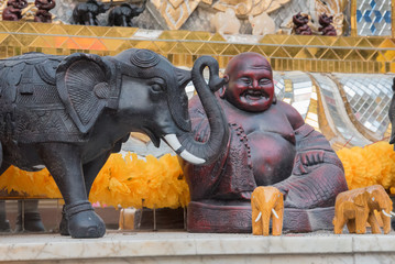 Statue of Buddha and Elephant