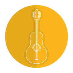 Canvas Print - guitar instrument isolated icon vector illustration design