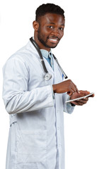 Poster - Male Doctor Using Digital Tablet