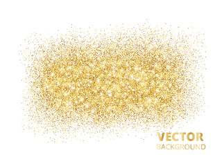 Sparkling glitter texture isolated on white background, vector g