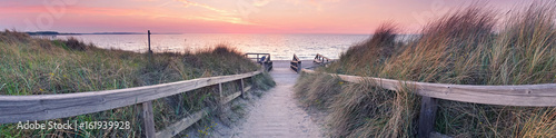 Tapeta ścienna Zachód słońca panorama plaży