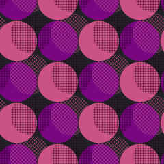 Wall Mural - disco style geometry seamless pattern vector illustration surface design for print and web. memphis 